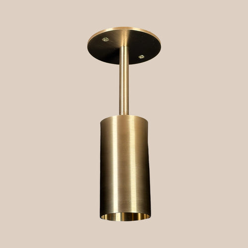Monopoint, 4in Stem, 4.25in Dia Cover, Natural Brass